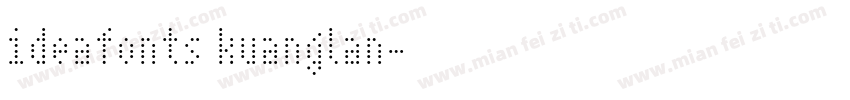 ideafonts kuanglan字体转换